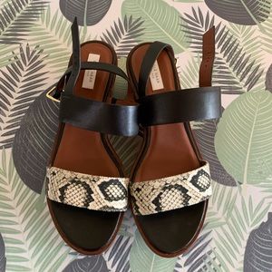 Women’s Cole Haan Platform Leather Sandals 7.5